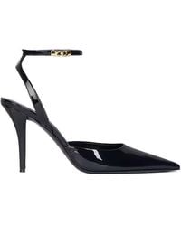 Balmain - Patent Leather Strappy Pumps - Lyst
