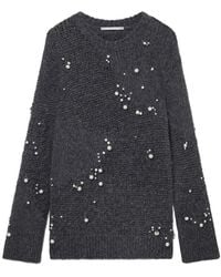 Stella McCartney - Embellished Crewneck Long-Sleeved Jumper - Lyst