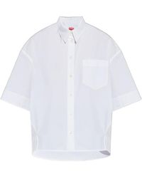 KENZO - Oversized Poplin Shirt - Lyst