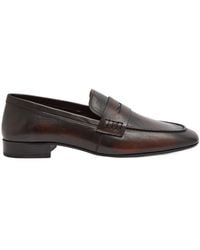 Dries Van Noten - Square-Toe Leather Loafers - Lyst