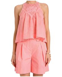 Twinset - Embroidered Pattern Top - Lyst
