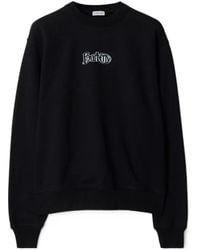 Burberry - Logo Printed Crewneck Sweatshirt - Lyst