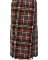 Guest In Residence - Cashmere-Blend Midi Skirt - Lyst