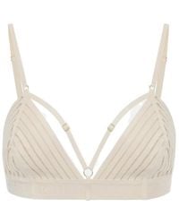Elisabetta Franchi - Logo-Underband Strappy Bra - Lyst