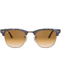Ray-Ban - Clubmaster Square Frame Sunglasses - Lyst