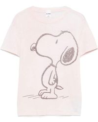 RE/DONE - Printed Short-Sleeved T-Shirt - Lyst