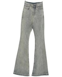 Rick Owens - High-Rise Flared Jeans - Lyst
