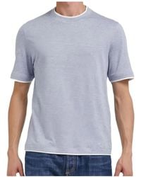 Brunello Cucinelli - Layered Effect Crewneck T-Shirt - Lyst