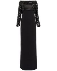 Safiyaa - Liza Sequined Crêpe Gown - Lyst