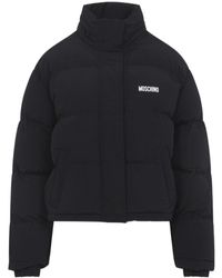 Moschino - X Smiley Logo-Print Padded Puffer - Lyst