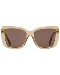 Burberry - Tubular Check Square Sunglasses - Lyst