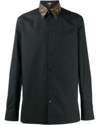 Fendi - Long Sleeved Ff Jacquard Shirt - Lyst