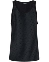DSquared² - Allover Logo Printed Tank Top - Lyst