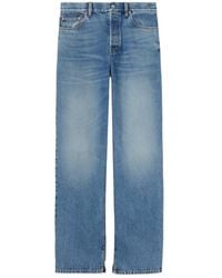 Gucci - Logo Patch Straight-Leg Jeans - Lyst