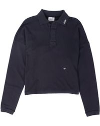 Rhude - Logo-Embroidered Long-Sleeve Polo Shirt - Lyst