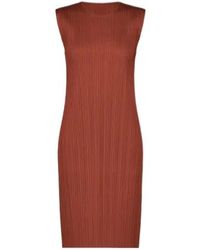 Pleats Please Issey Miyake - Pleats Sleeveless Dress - Lyst