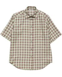 Acne Studios - Checked Short-Sleeve Shirt - Lyst