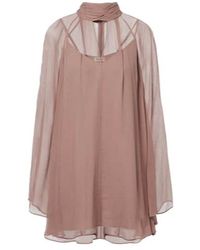 STAUD - Esther Chiffon Minidress - Lyst