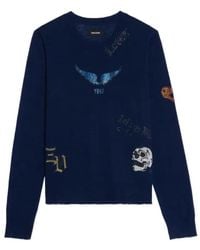 Zadig & Voltaire - Crystal-Embellishment Sweater - Lyst