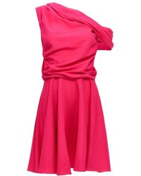 Rochas - Draped Neckline Evening Dress - Lyst