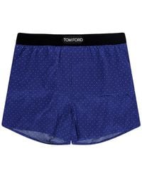 Tom Ford - Polka-Dot Logo Waistband Boxer Briefs - Lyst