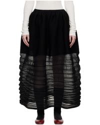 Issey Miyake - Moving Knit Skirt - Lyst