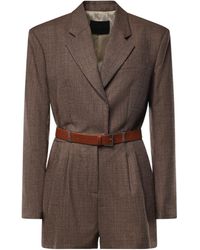 Dondup - Pleated Belted Jumpsuit - Lyst