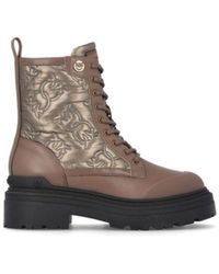 Pinko - Round-Toe Lace-Up Boots - Lyst