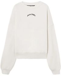 Palm Angels - Curved Logo Oversized Sweatshirt - Lyst