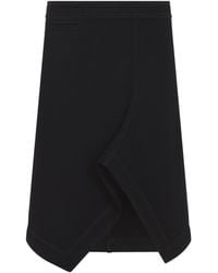 Lemaire - Asymmetric Panelled Midi Skirt - Lyst