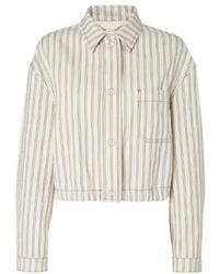 Fendi - Ff Striped Denim Jacket - Lyst