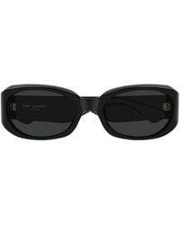 Saint Laurent - Eyewear Oval Frame Sunglasses - Lyst