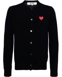 Comme des Garçons - Long-Sleeved Knitted Cardigan - Lyst