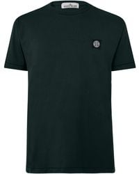 Stone Island - Cotton Compass Logo Patch T-Shirt - Lyst