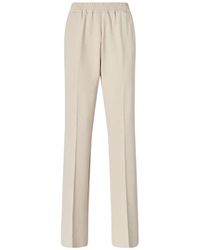 Pinko - Elasticated-Waist Pressed-Crease Trousers - Lyst