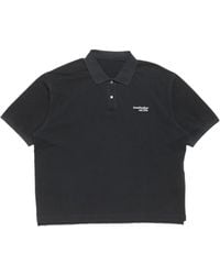 Acne Studios - Washed Logo Polo Shirt - Lyst