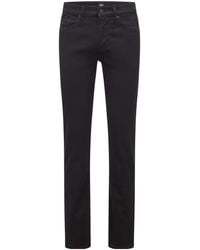 BOSS - Solid Color Casual Pants - Lyst