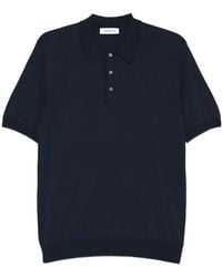 Gran Sasso - Short-Sleeve Polo Knitted Top - Lyst