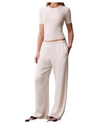 Calvin Klein - Wide-Leg Pants - Lyst