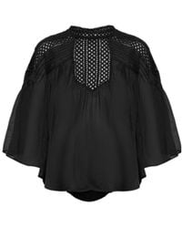 Isabel Marant - Isabel Marant Étoile Parina Lace Panel Top - Lyst