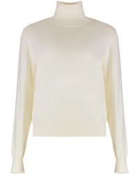P.A.R.O.S.H. - Long Sleeved Turtleneck Knitted Pullover - Lyst