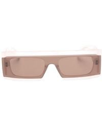 Alaïa - Alaïa Rectangular Shield Sunglasses - Lyst