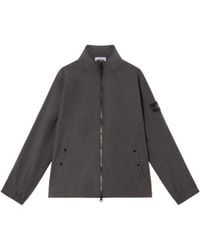 Stone Island - High-Neck Zipped Jacket - Lyst