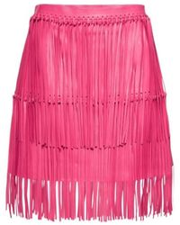 Oscar de la Renta - Fringed Detail Skirt - Lyst