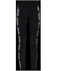 Moschino - Logo Print Slim Fit Leggings - Lyst