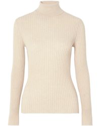 The Elder Statesman - Ribbed Cashmere Turtleneck Sweater - Lyst