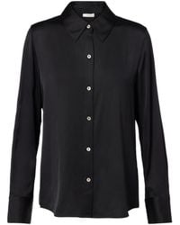 Vince - Silk-Blend Satin Shirt - Lyst