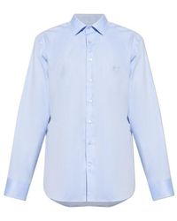 Etro - Logo Embroidered Long-Sleeved Shirt - Lyst