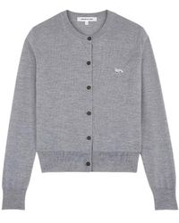 Maison Kitsuné - Maison Kitsuné Baby Fox Patch Regular Cardigan - Lyst