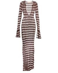 AYA MUSE - Semi-Sheer Lace Maxi Dress - Lyst
